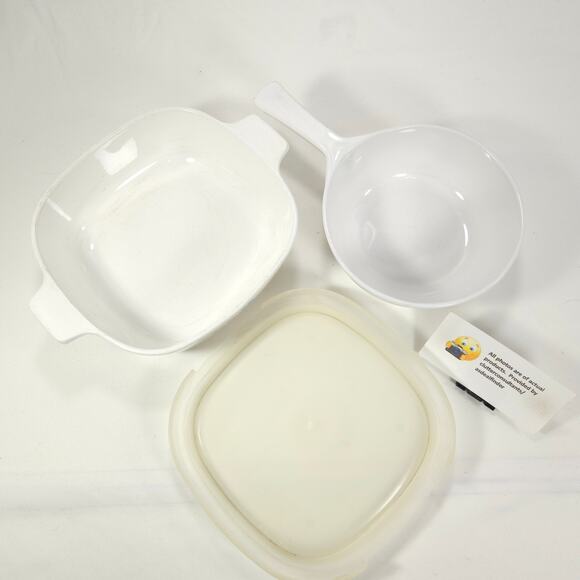 Corning Ware Blue Cornflower Bundle #P-1-B Casserole Dish w/Lid #P-81-B Saucepan - Picture 2 of 7